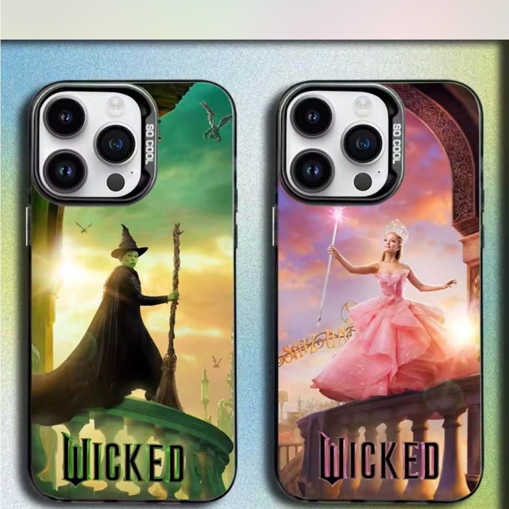 Wicked Themed Phone Case Set - Green and Pink